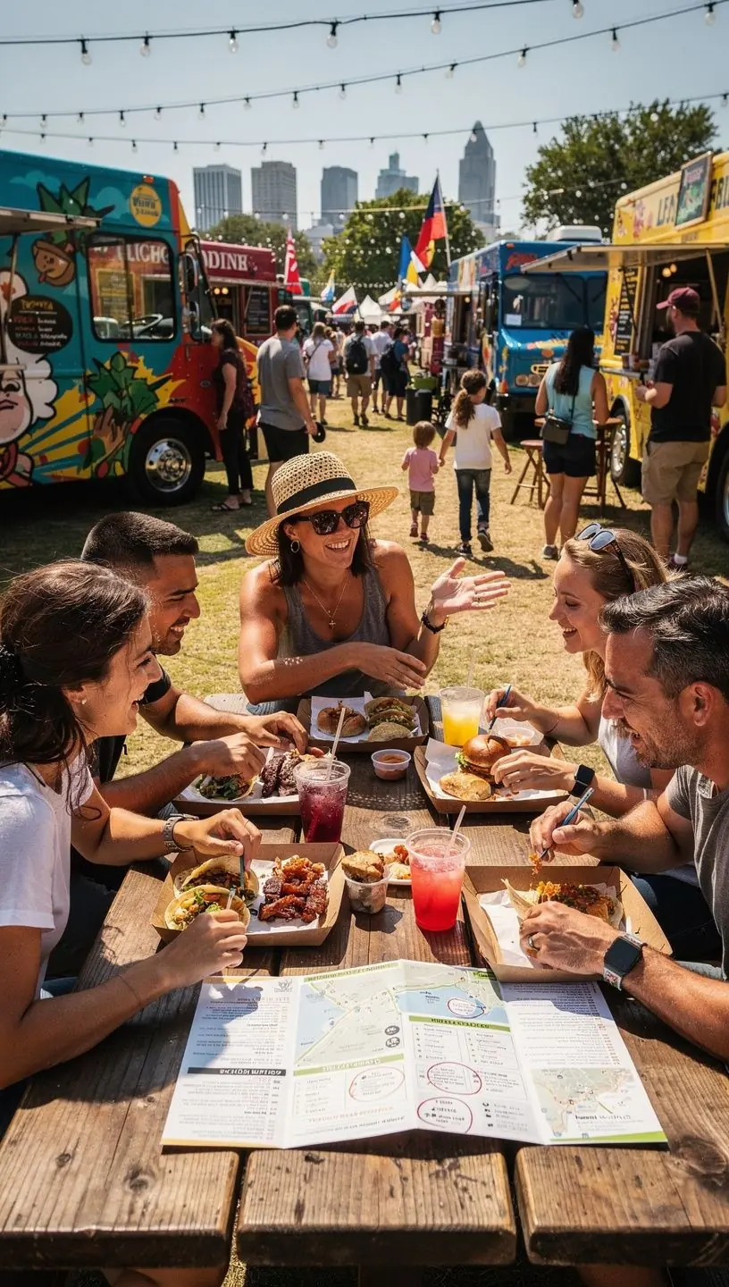 Krajobraz górski z oznaczeniami szlaków turystycznych.